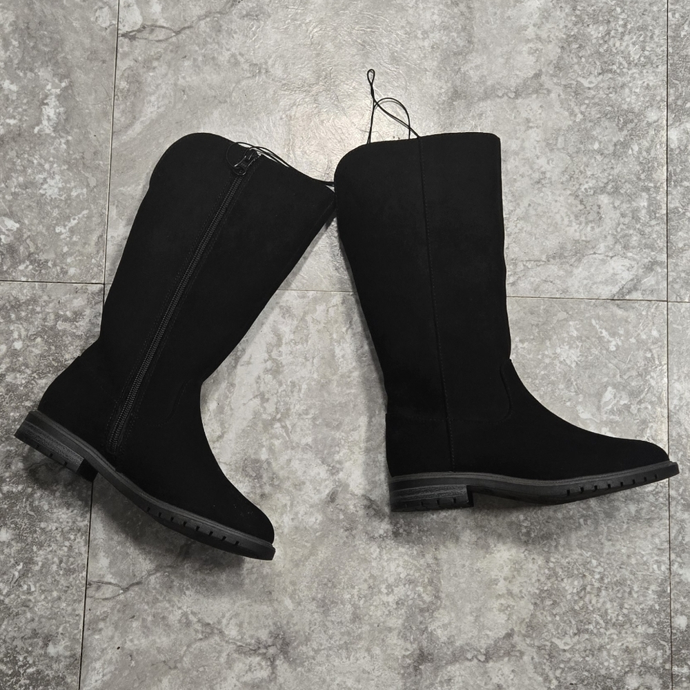 NWT Cat & Jack Black Kid’s Tall Boots - Size 13